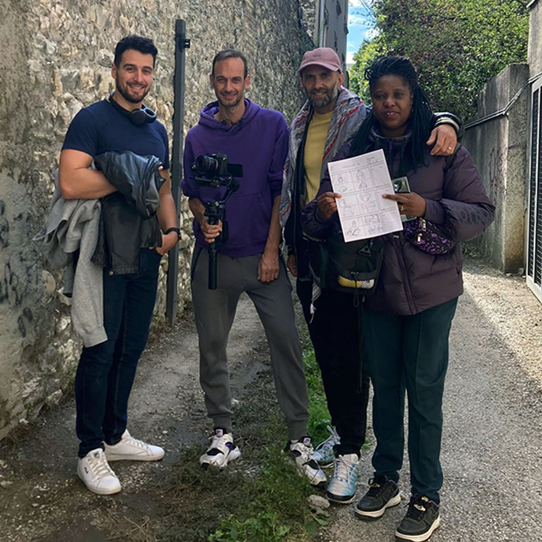 Prises de vues lors du tournage du clip de iwoks sound