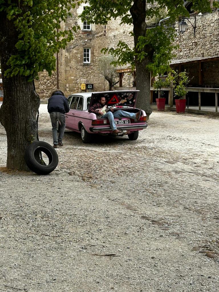 Prises de vues lors du tournage du clip de los burritos santos