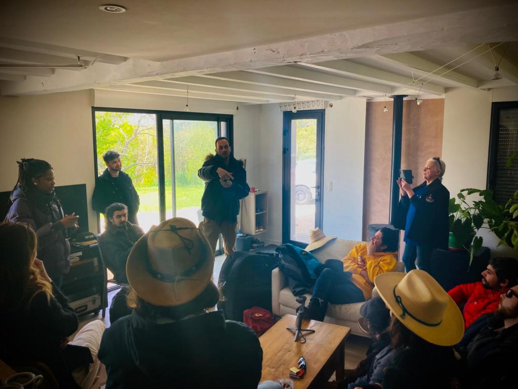 Prises de vues lors du tournage du clip de los burritos santos