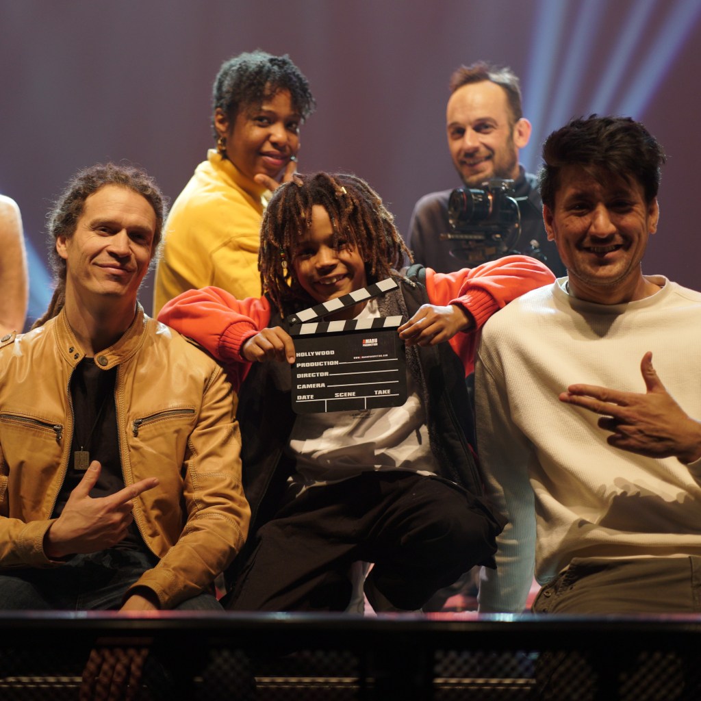 prises de vues lors du tournage du clip de broussaï nos reves