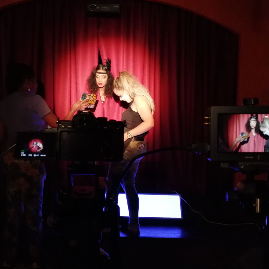 prises de vues lors du tournage du clip de nalya jo