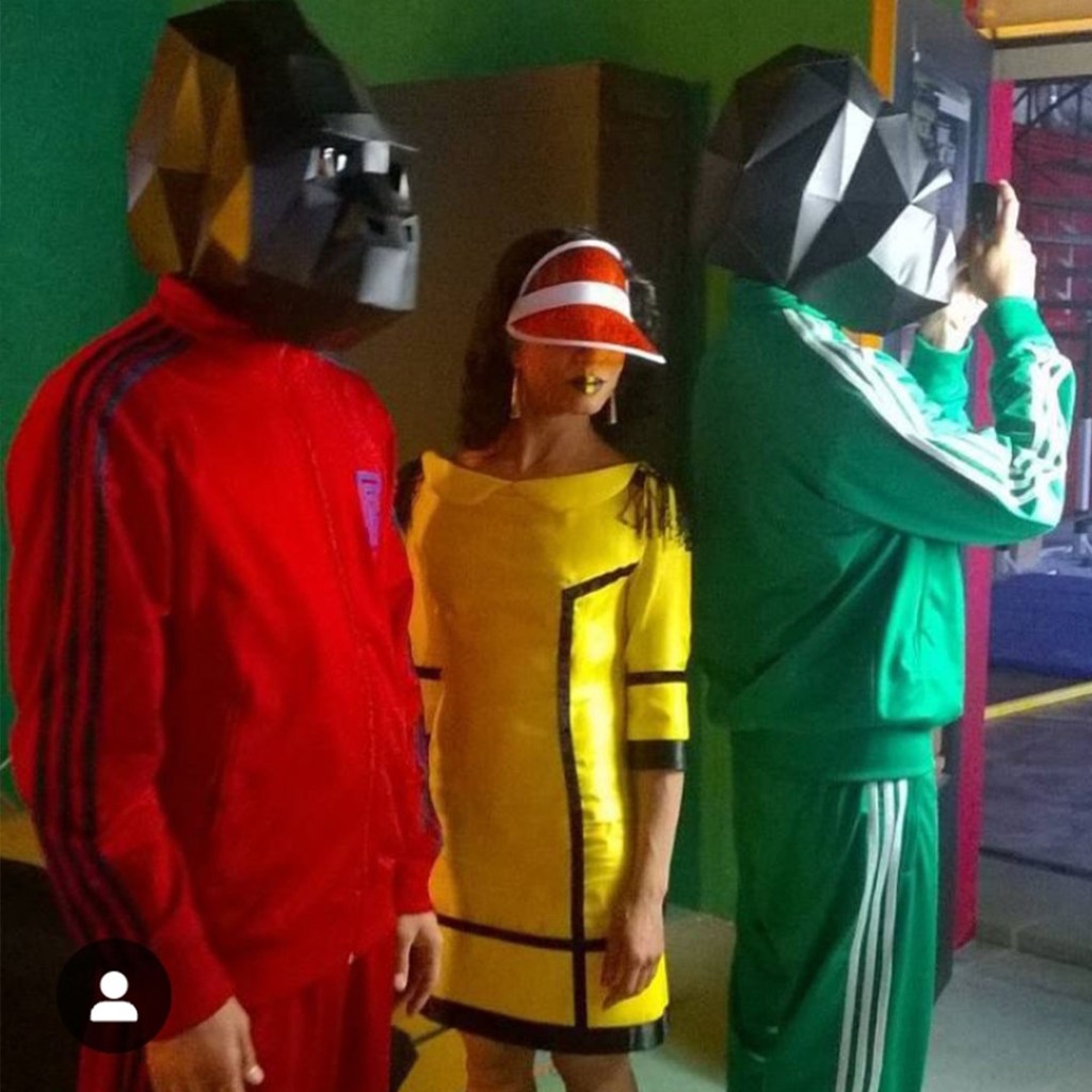 prises de vues lors du tournage du clip de the next tape