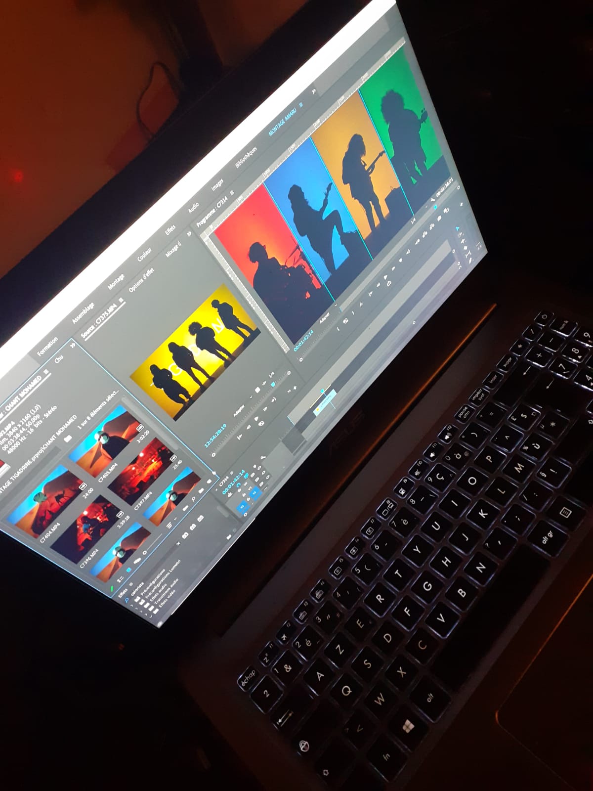 montage du clip de tigadrine