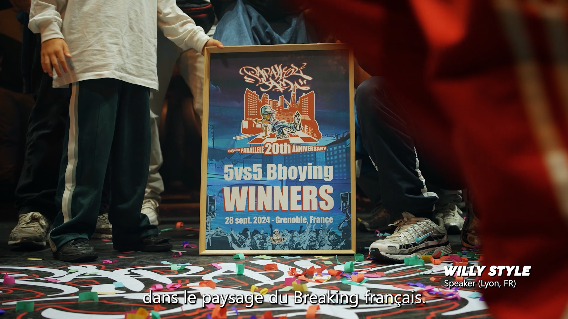 Capture d’écran  d’une captation du festival hip hop parallel jam