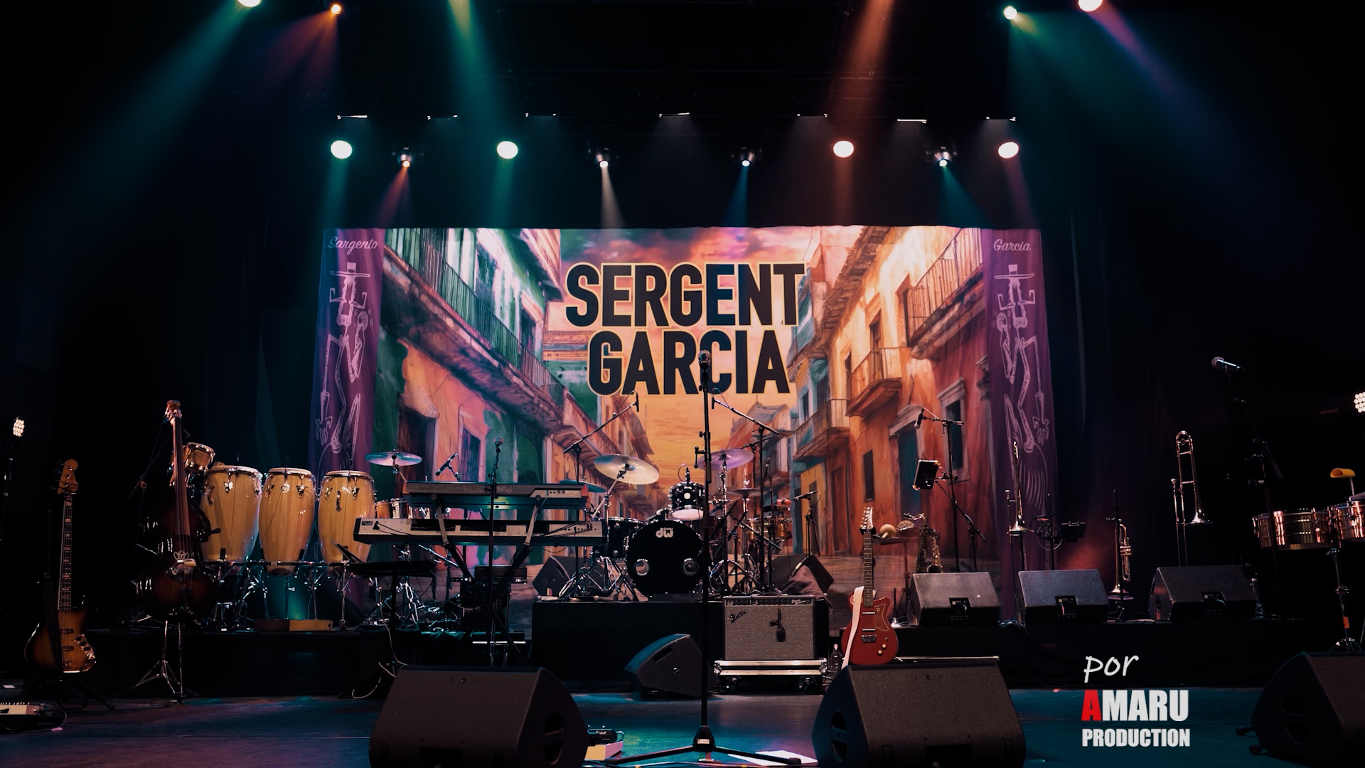 Capture d’écran d’un concert filmé de sergent garcia