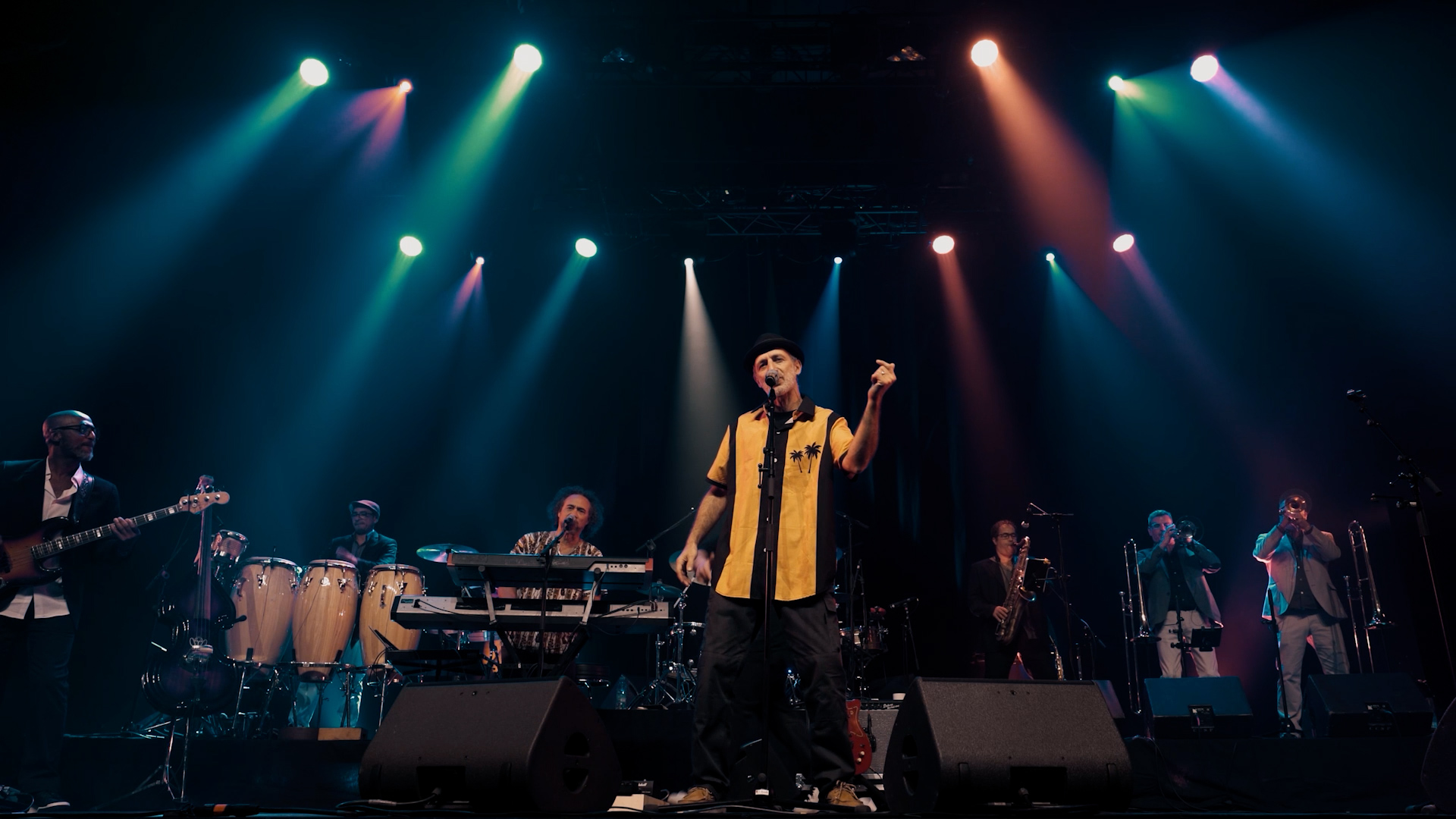 Capture d’écran d’un concert filmé de sergent garcia