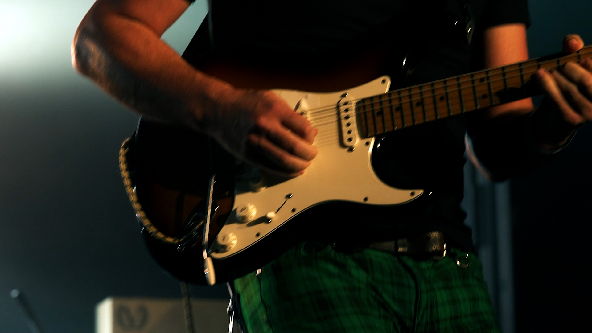 Capture d’écran d’un concert filmé de la clate