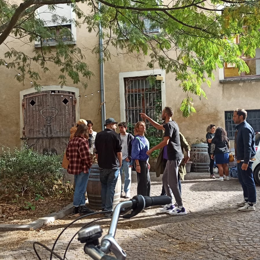 prises de vues lors du tournage du clip de astroficus