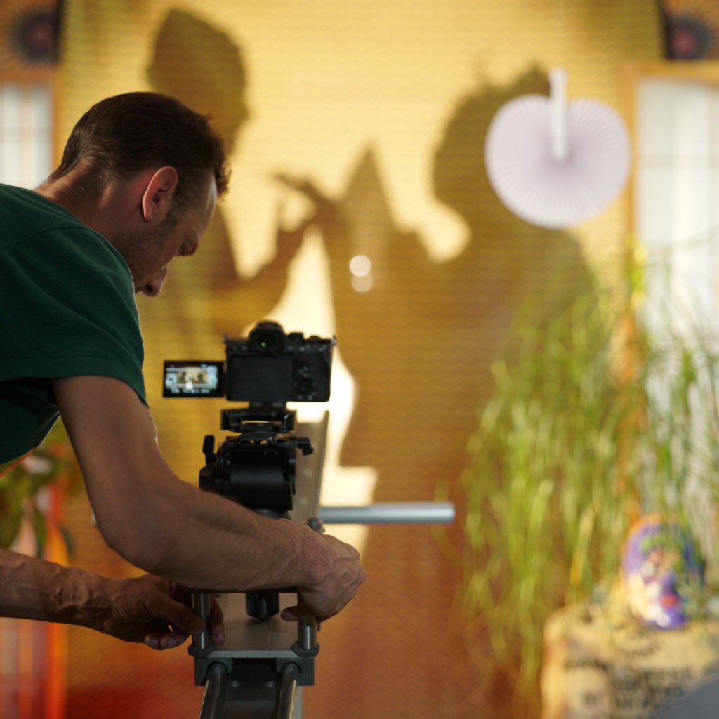 prises de vues lors du tournage du clip de astroficus 