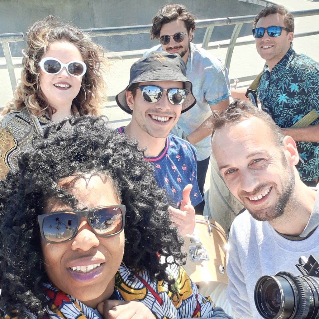 prises de vues lors du tournage du clip de blys a los angeles