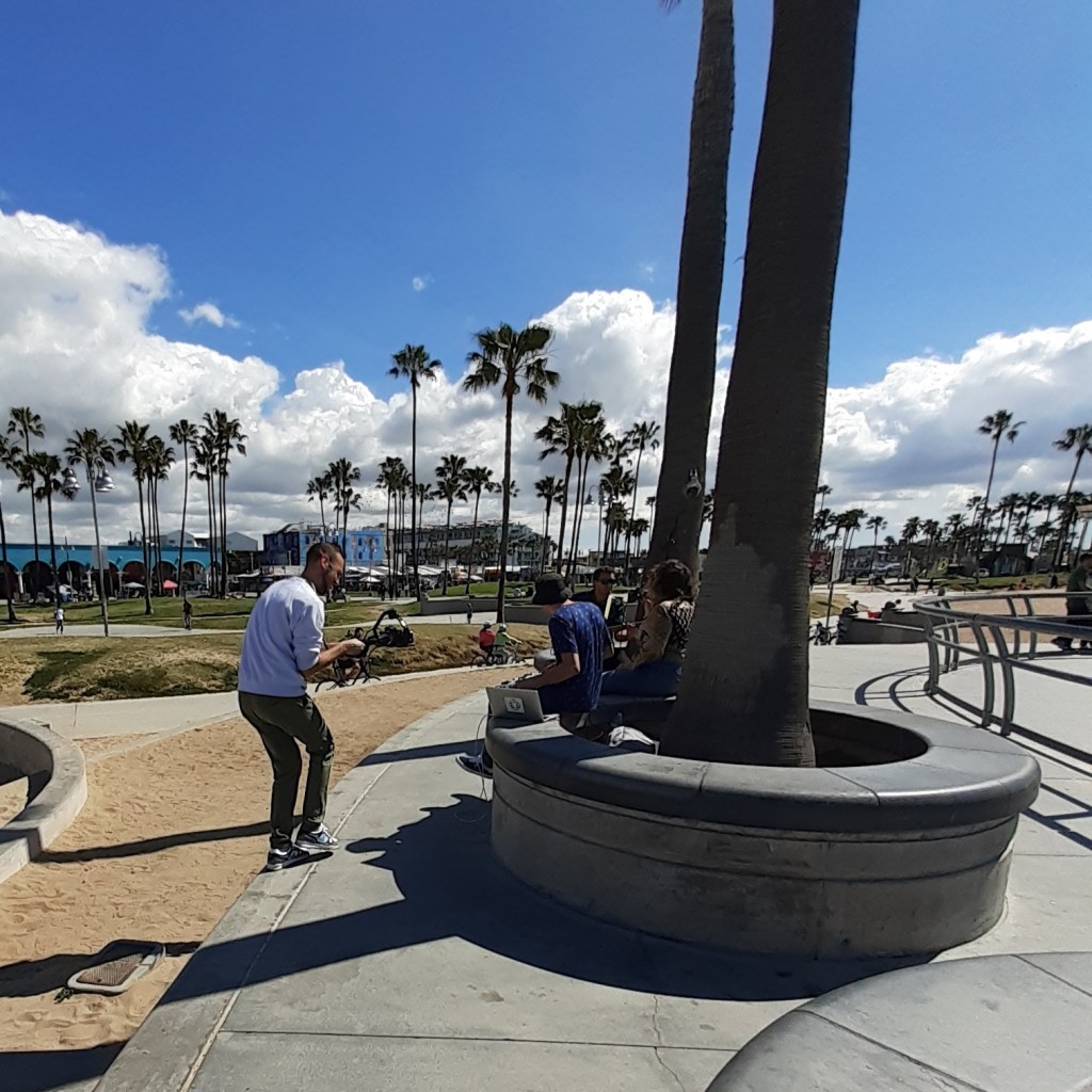 prises de vues lors du tournage du clip de blys a los angeles