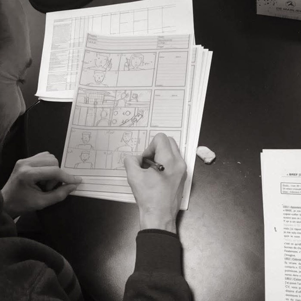 realisation planche de storyboard 
